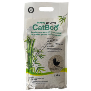 БИО Бамбукова котешка тоалетна с Активен въглен, 2.4 кг. - CatBoo Bamboo Cat Litter